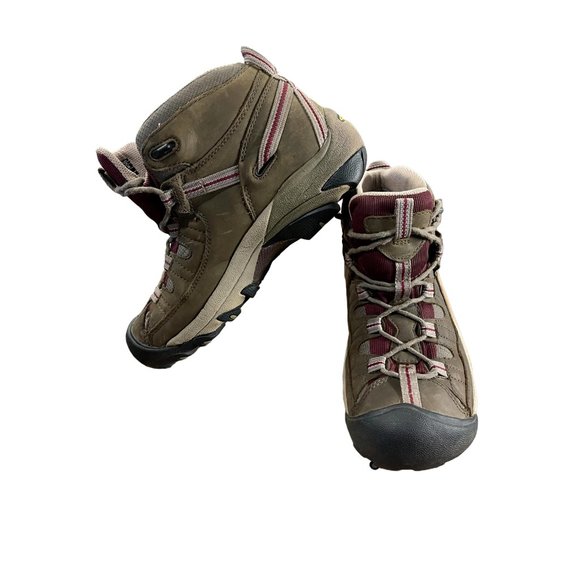 Keen Shoes - Keen Targhee II Womens Mid Waterproof Hiking Boots Shoes Brown Leather Size 9